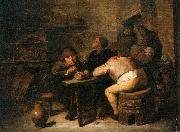 Adriaen Brouwer Interior of a Smoking Room France oil painting artist